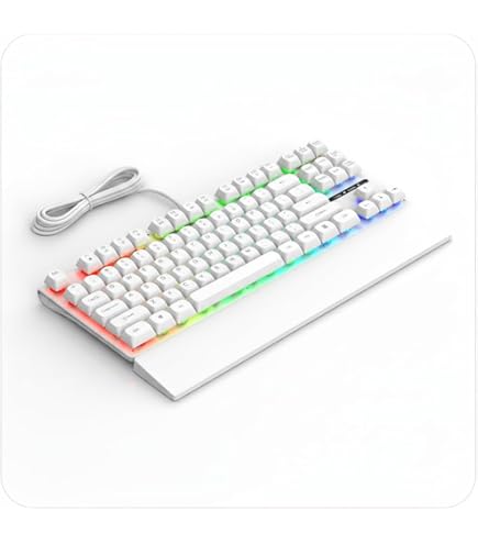 tomohug Mini Teclado Mecânico Gamer Ziggy TC607 - LED Rainbow - Switch